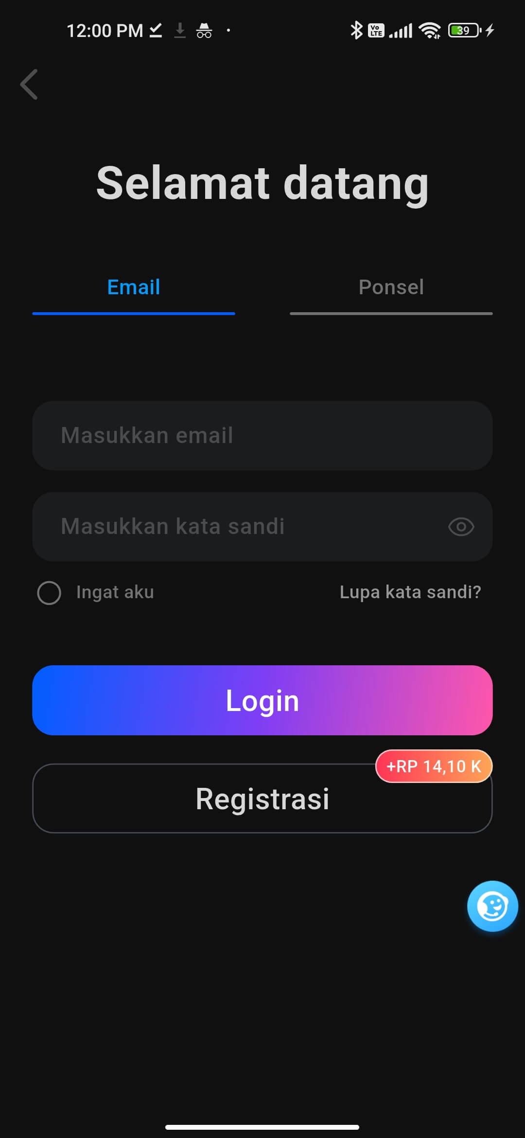 Tampilan RpOK - Bonus & Reward